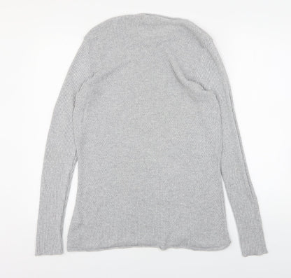 River Island  Womens Grey Round Neck  Acrylic Pullover Jumper Size M