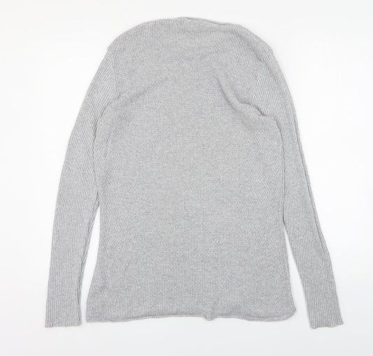 River Island  Womens Grey Round Neck  Acrylic Pullover Jumper Size M
