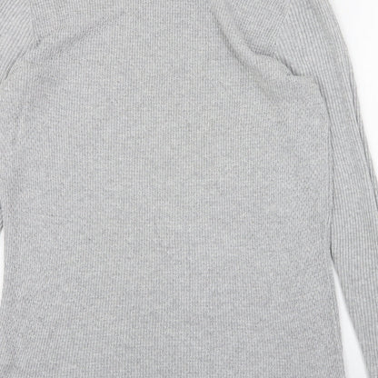 River Island  Womens Grey Round Neck  Acrylic Pullover Jumper Size M