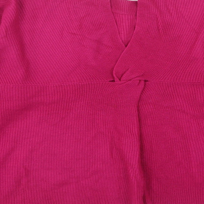 Womens UK Size S Mango Pink Pullover Jumper