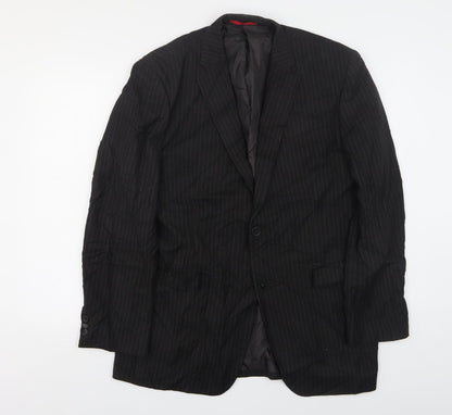 Mens UK Size 42 Burton Regular Black Suit Jacket