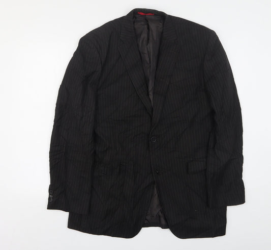 Mens UK Size 42 Burton Regular Black Suit Jacket