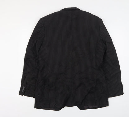 Mens UK Size 42 Burton Regular Black Suit Jacket
