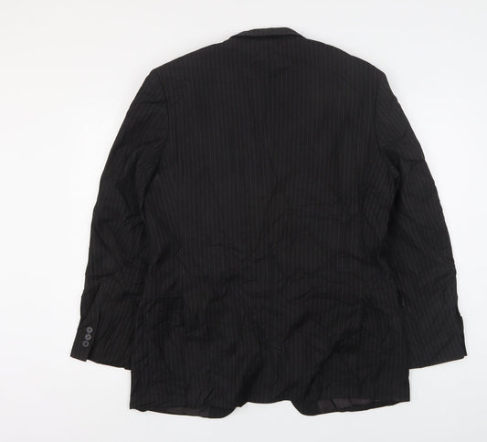 Mens UK Size 42 Burton Regular Black Suit Jacket