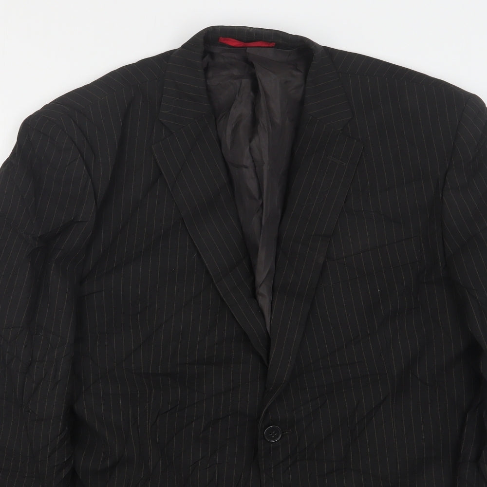 Mens UK Size 42 Burton Regular Black Suit Jacket