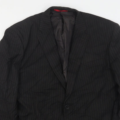 Mens UK Size 42 Burton Regular Black Suit Jacket
