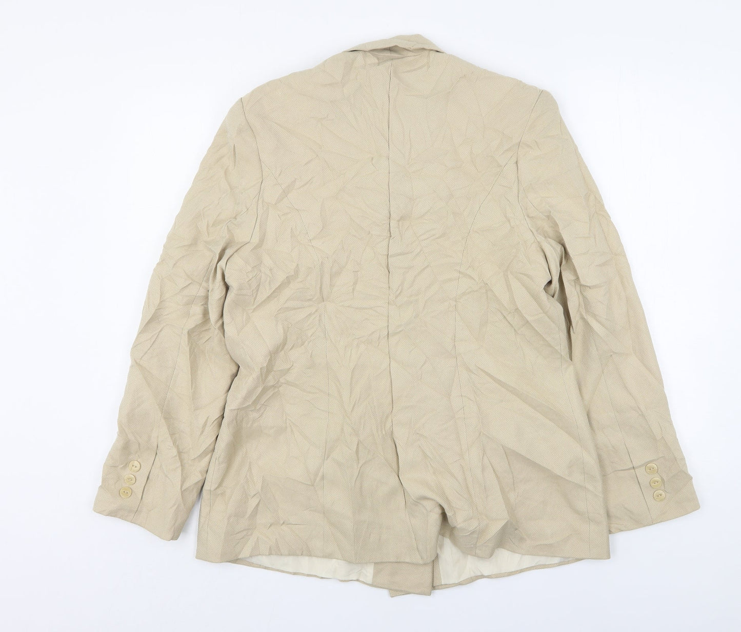 Bonmarché Womens Beige  Polyester Jacket Suit Jacket Size 18