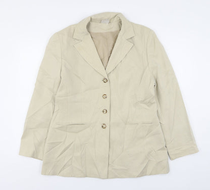 Mackays Womens Beige  Polyester Jacket Suit Jacket Size 16