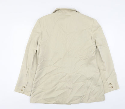 Mackays Womens Beige  Polyester Jacket Suit Jacket Size 16