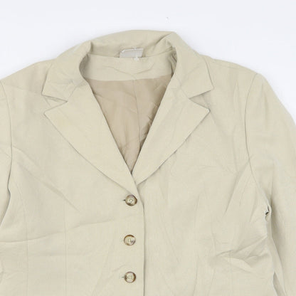 Mackays Womens Beige  Polyester Jacket Suit Jacket Size 16