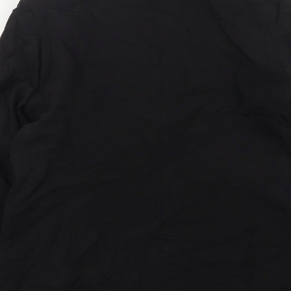 Classics Womens Black  Polyester Jacket Suit Jacket Size 16