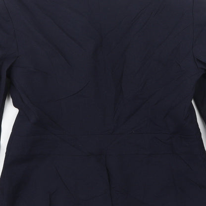 NEXT Womens Blue  Polyester Jacket Suit Jacket Size 6