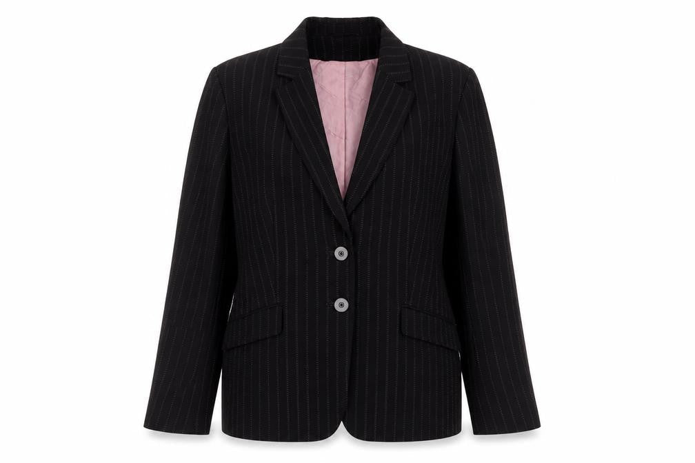 Womens UK Size 14 AMARANTO Regular Black Suit Jacket