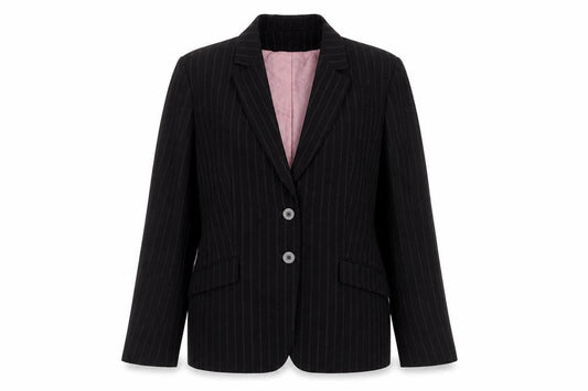Womens UK Size 14 AMARANTO Regular Black Suit Jacket