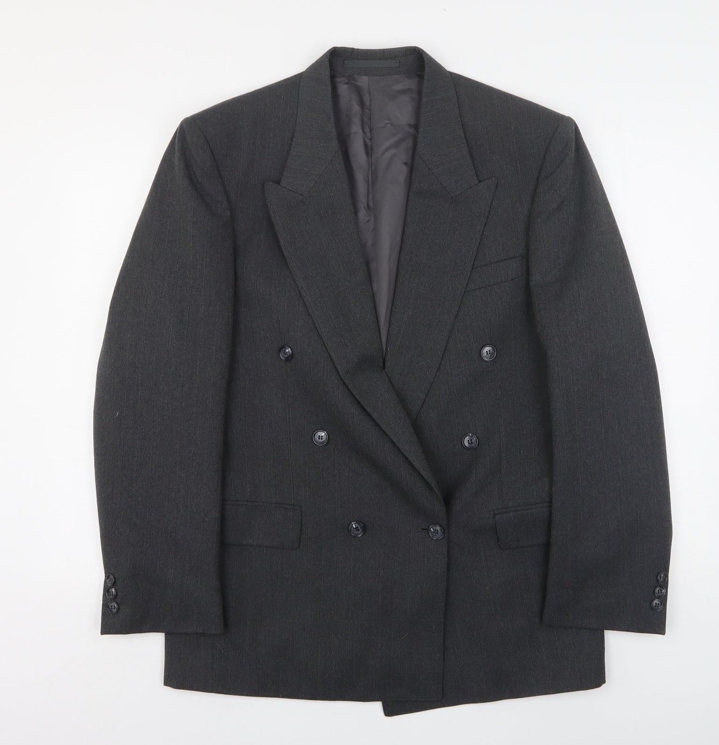Gierre Mens Grey  Elastane Jacket Suit Jacket Size 38