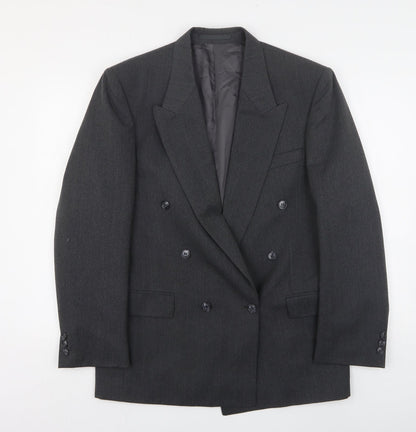 Gierre Mens Grey  Elastane Jacket Suit Jacket Size 38