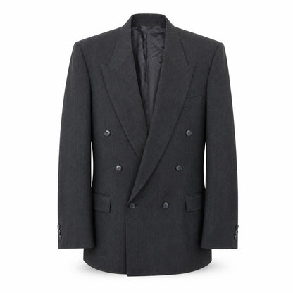 Gierre Mens Grey  Elastane Jacket Suit Jacket Size 38