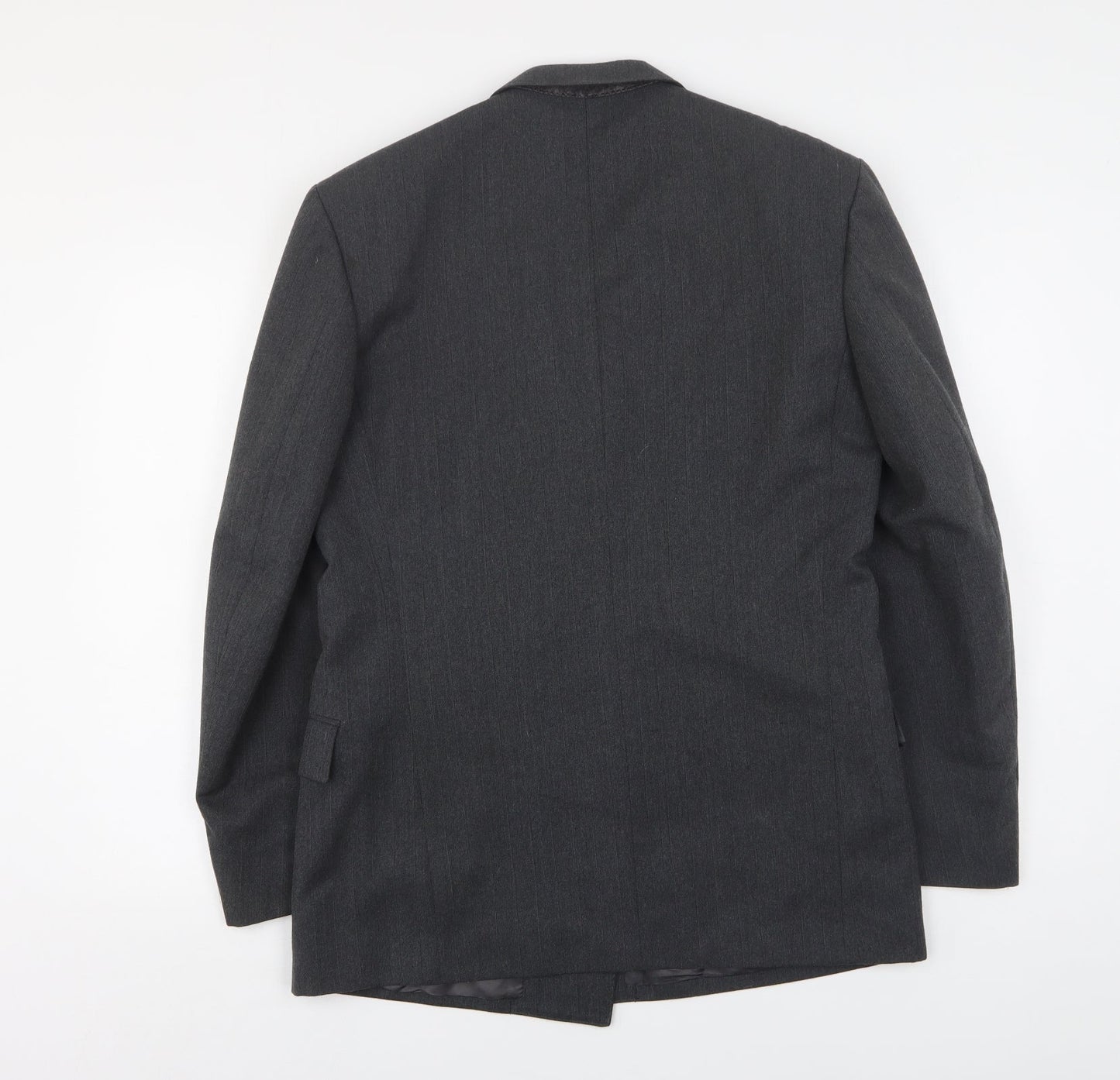 Gierre Mens Grey  Elastane Jacket Suit Jacket Size 38