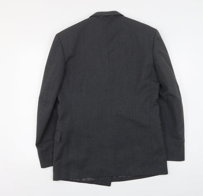 Gierre Mens Grey  Elastane Jacket Suit Jacket Size 38
