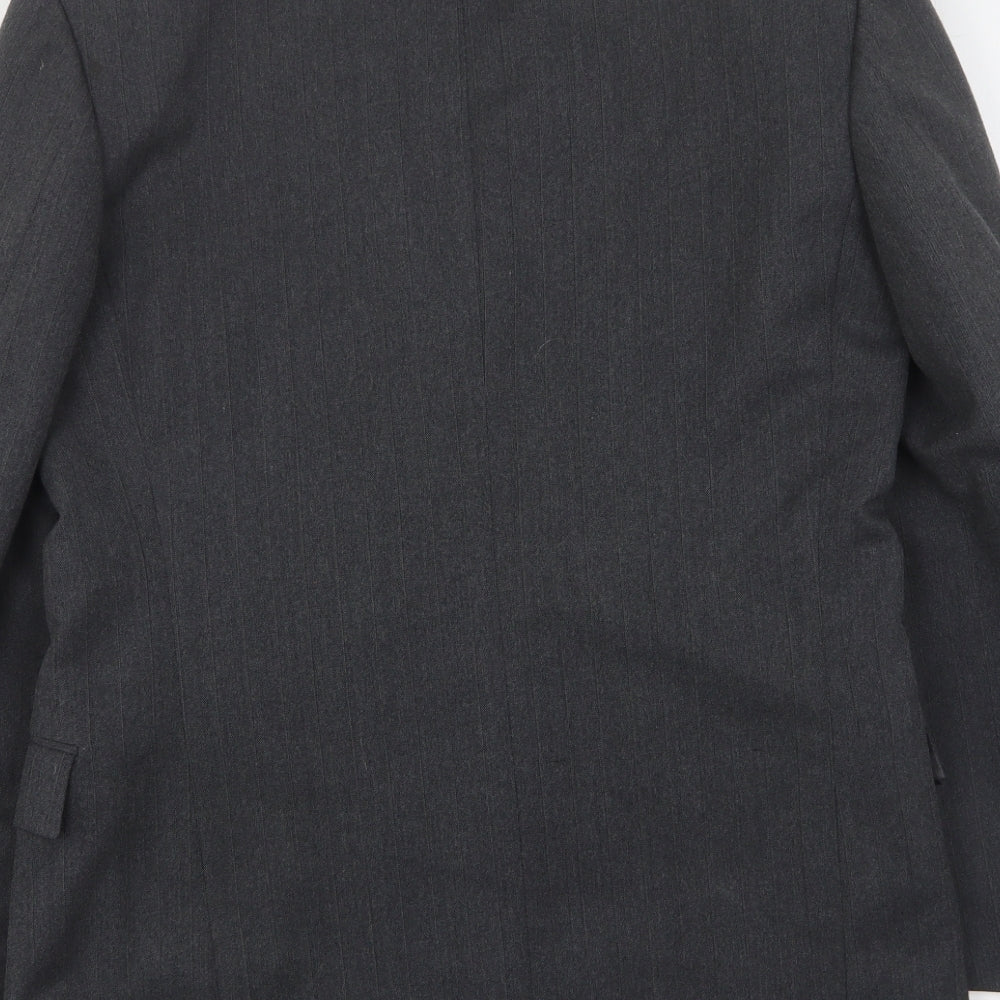 Gierre Mens Grey  Elastane Jacket Suit Jacket Size 38