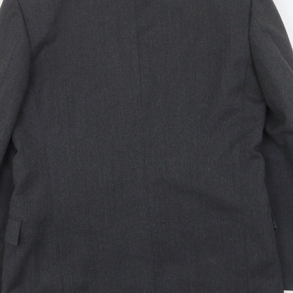 Gierre Mens Grey  Elastane Jacket Suit Jacket Size 38