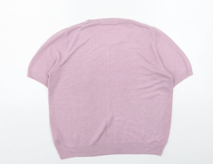 Womens UK Size 12 Marks and Spencer Pink Pullover Jumper