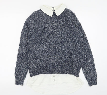 Womens UK Size 8 Atmosphere Blue Pullover Jumper
