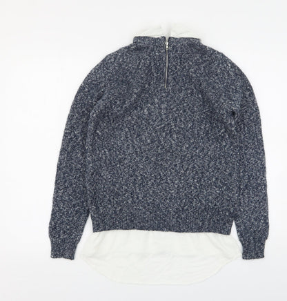 Womens UK Size 8 Atmosphere Blue Pullover Jumper