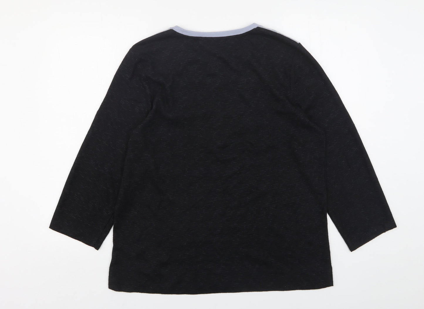 Jockey Mens Blue Round Neck Fair Isle Polyester Pullover Jumper Size M