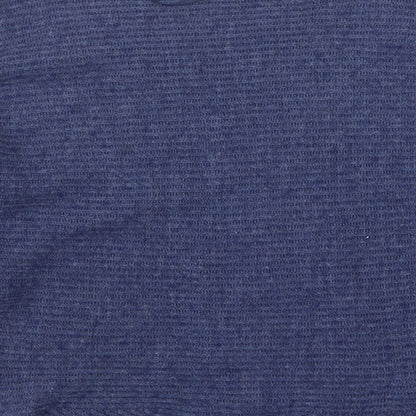 LEONARDO Womens Blue Round Neck  Acrylic Pullover Jumper Size M