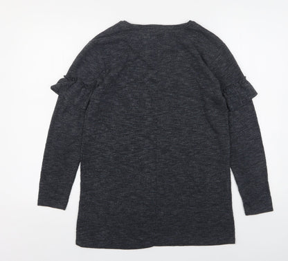 Womens UK Size 10 Papaya Grey Pullover Jumper
