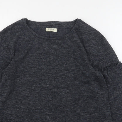 Womens UK Size 10 Papaya Grey Pullover Jumper