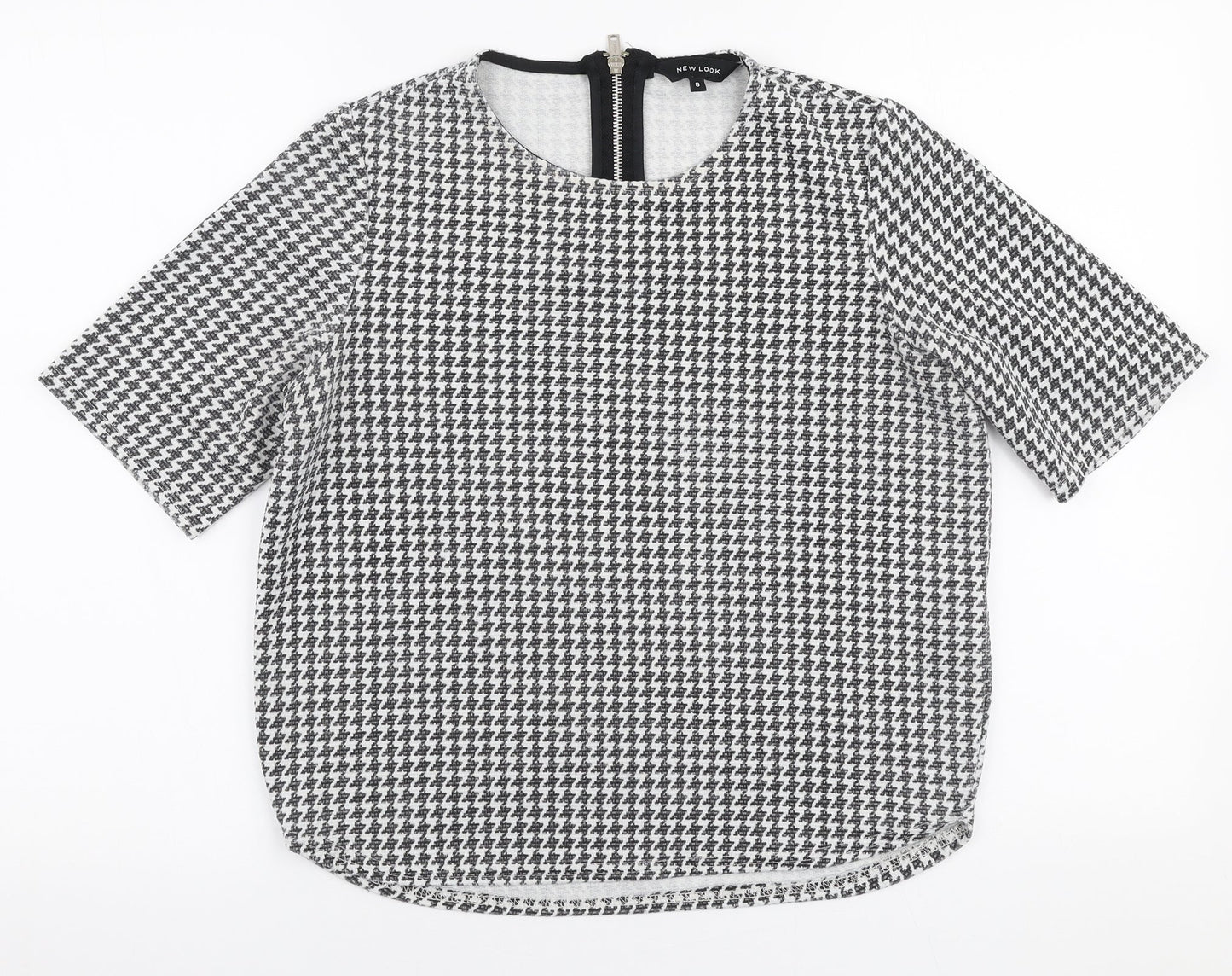 Womens UK Size 8 New Look White Basic Blouse