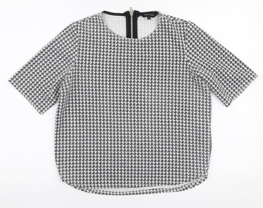 Womens UK Size 8 New Look White Basic Blouse