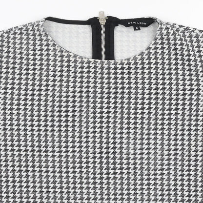 Womens UK Size 8 New Look White Basic Blouse