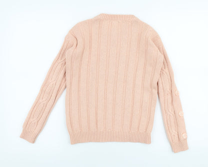 Womens UK Size 8 Marks and Spencer Pink Pullover Jumper