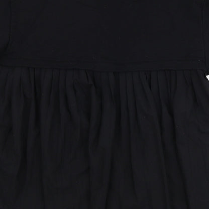 Zara Womens Black  Cotton Pullover Sweatshirt Size M  Pullover