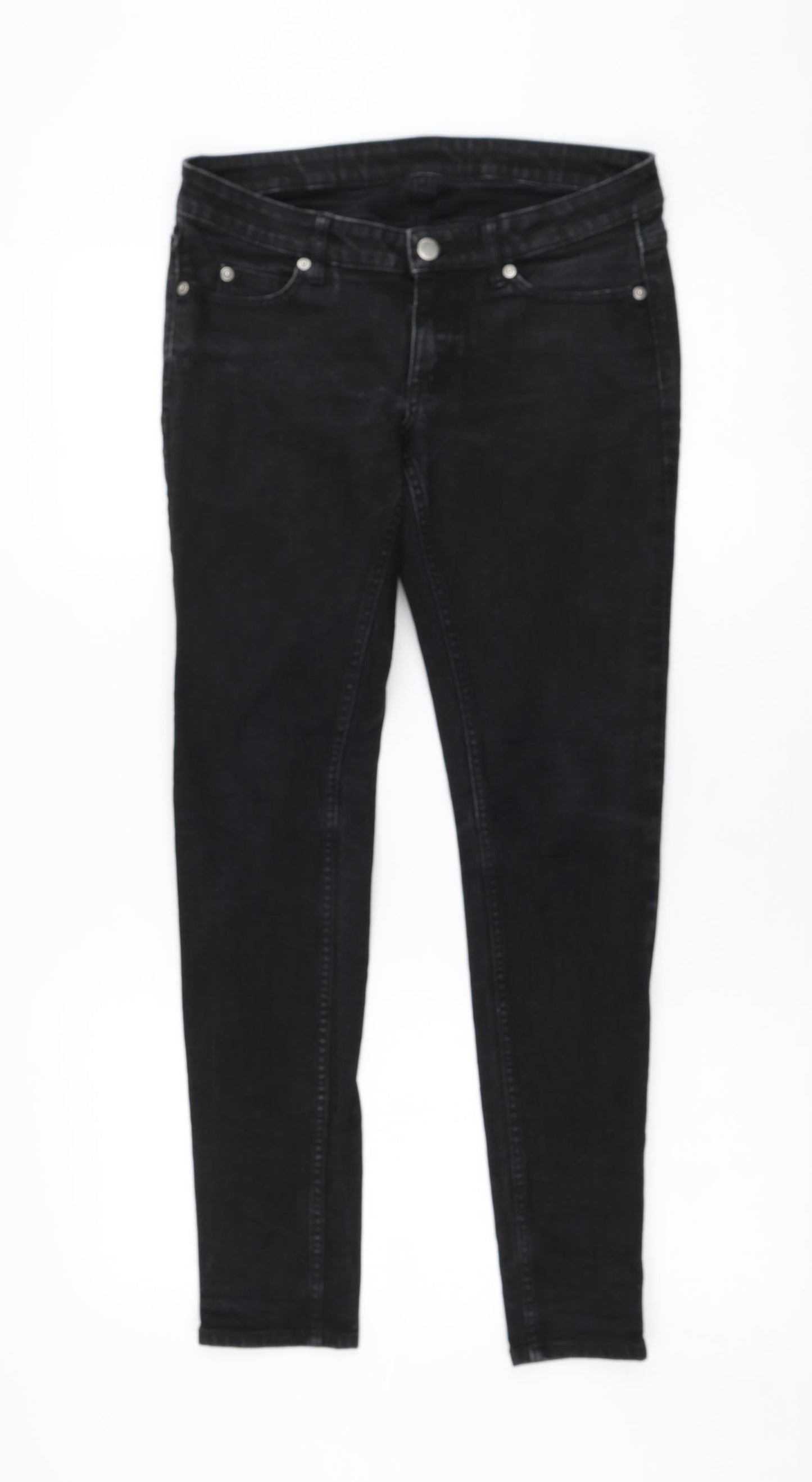Cheap Monday Womens Black  Cotton Skinny Jeans Size 30 in L28 in Regular Zip