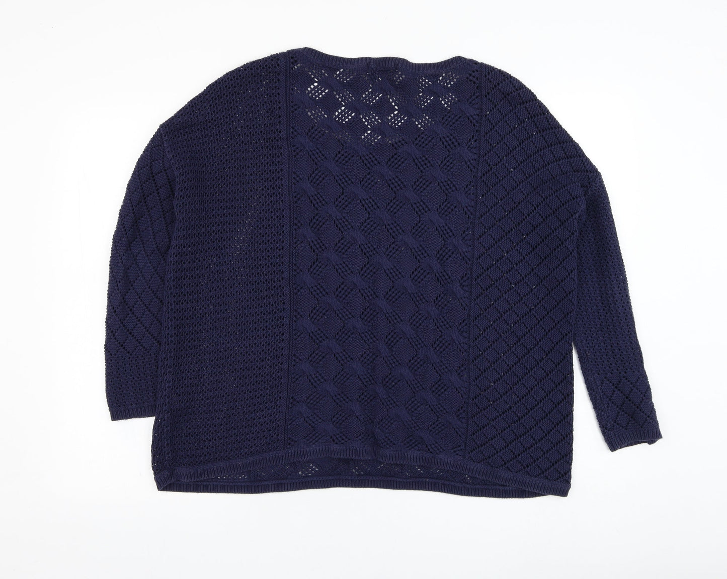 Womens UK Size M Monsoon Blue Pullover Jumper