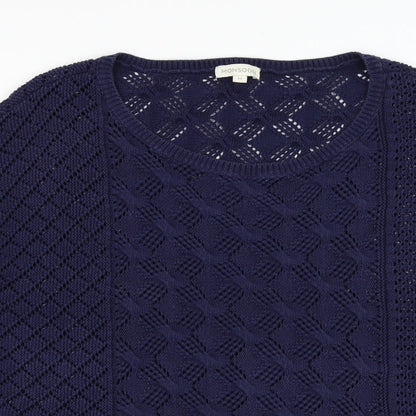 Womens UK Size M Monsoon Blue Pullover Jumper