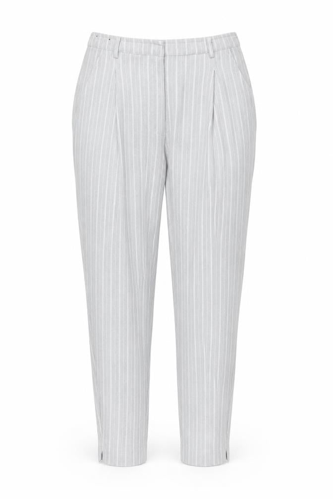 Womens UK Size 8 New Look Regular Fit Carrot Grey Trousers