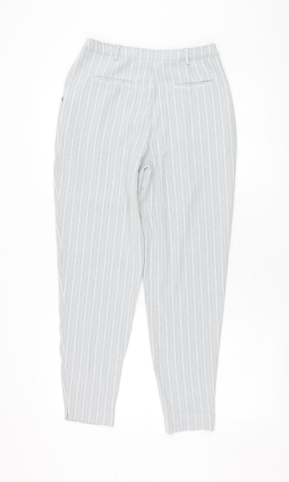 Womens UK Size 8 New Look Regular Fit Carrot Grey Trousers