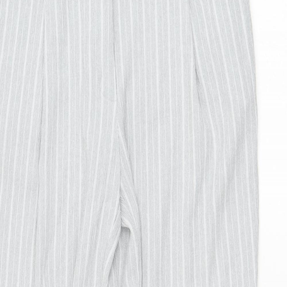 Womens UK Size 8 New Look Regular Fit Carrot Grey Trousers