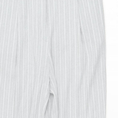 Womens UK Size 8 New Look Regular Fit Carrot Grey Trousers