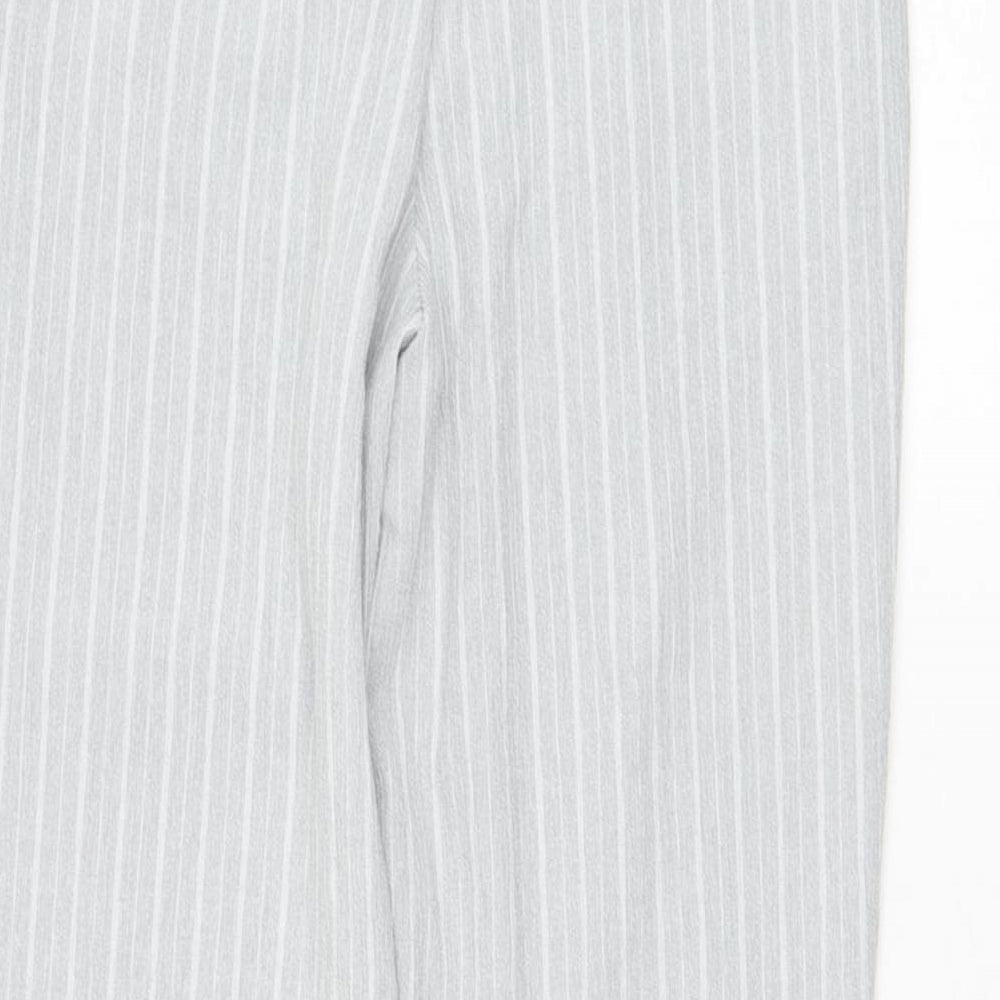 Womens UK Size 8 New Look Regular Fit Carrot Grey Trousers