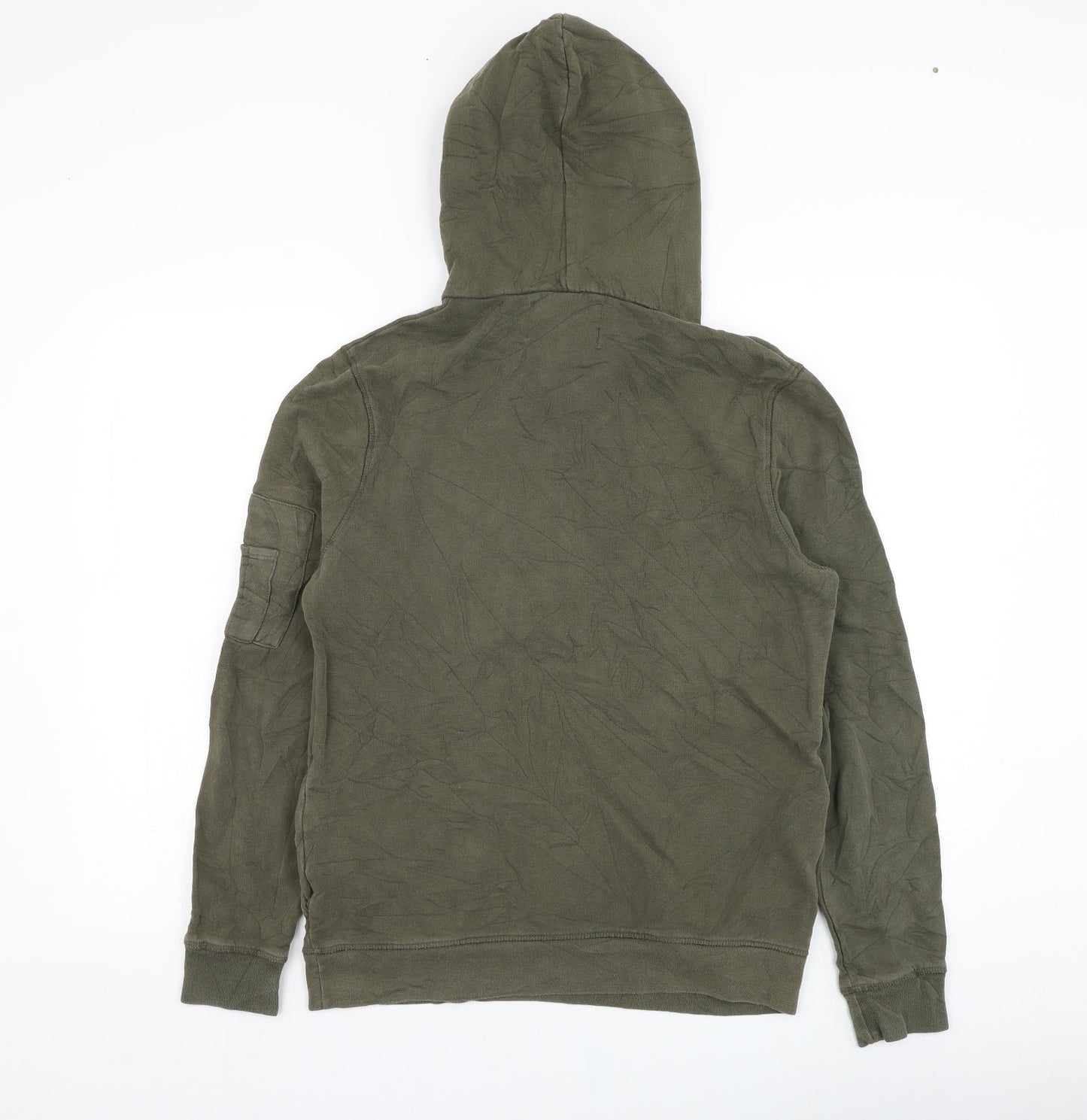 Mens UK Size XS River Island Green Pullover Hoodie