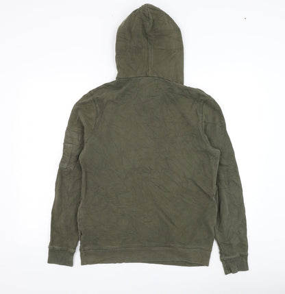 Mens UK Size XS River Island Green Pullover Hoodie