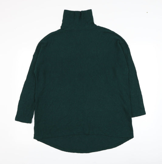 Primark Womens Green Roll Neck  Polyester  Jumper Size 12