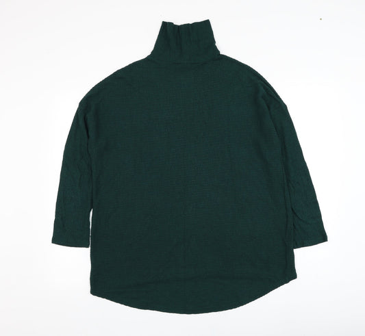 Primark Womens Green Roll Neck  Polyester  Jumper Size 12