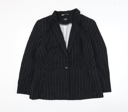 Womens UK Size 16 Marks and Spencer Black Jacket